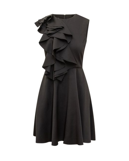 Rochas Black Dress With Draping