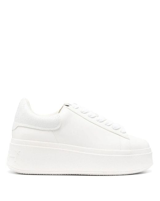 Ash White Moby Be Kind Platform Sneakers