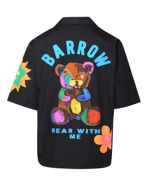 Barrow Blue Cotton Shirt for men