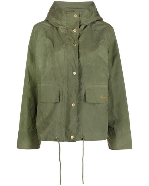Barbour Green Nith Hooded Jacket