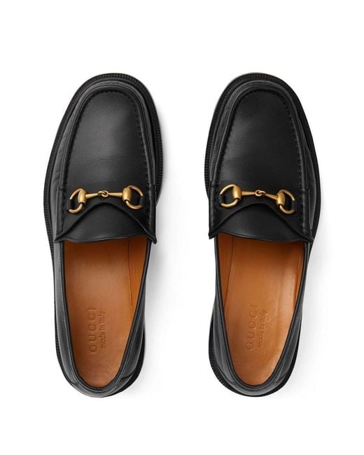 Gucci Black Horsebit Leather Loafer for men