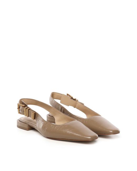 Michael Kors Brown Michael Flat Shoes