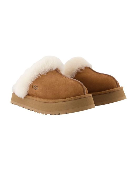Ugg Brown Disquette Mules
