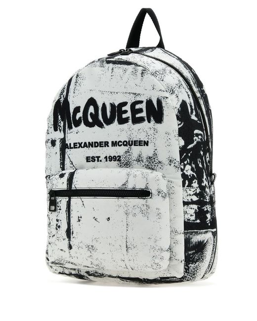 Alexander McQueen White Backpacks for men