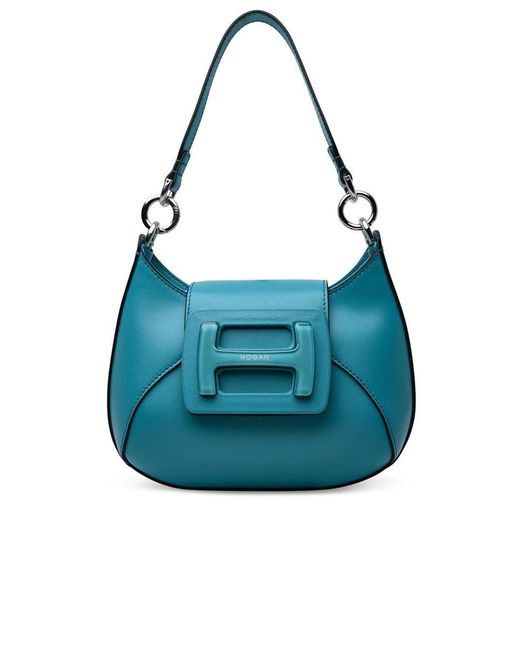 Hogan Borsa Hobo Mini In Pelle Azzurra in Blue | Lyst