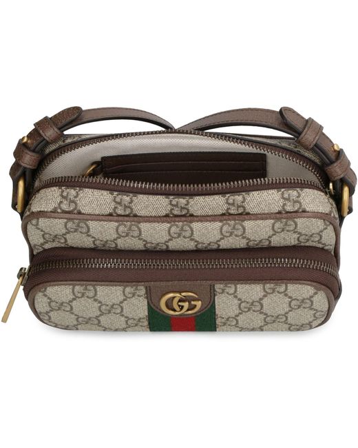 Gucci Gray Ophidia Messenger Bag for men