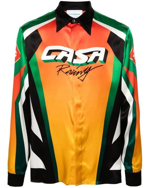 Casablancabrand Orange Sports Shirt