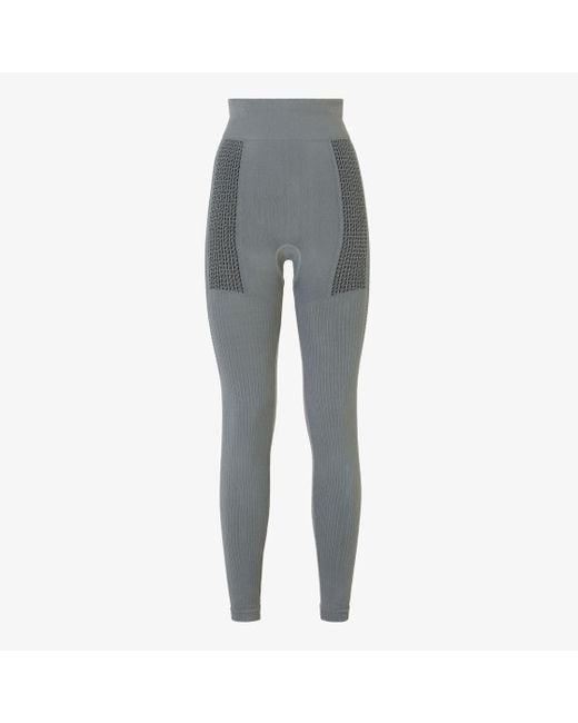 Fendi Gray Tech Fabric Leggings