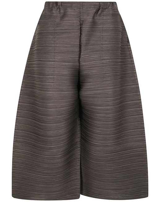 Pleats Please Issey Miyake Gray Thicker Bottoms 2 Trousers Extra Volume Leg