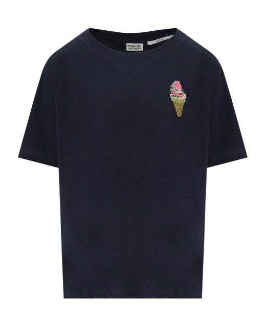 Essentiel Antwerp Women's Blue Hicecream T-Shirt