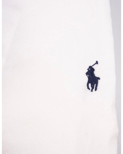 Polo Ralph Lauren White Slim Fit Shirt With Blue Pony for men