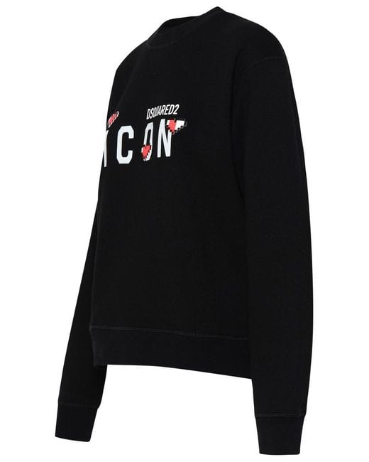 DSquared² Black Icon-print Sweatshirt