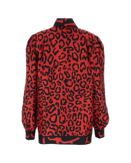 Dolce & Gabbana Red Camicia
