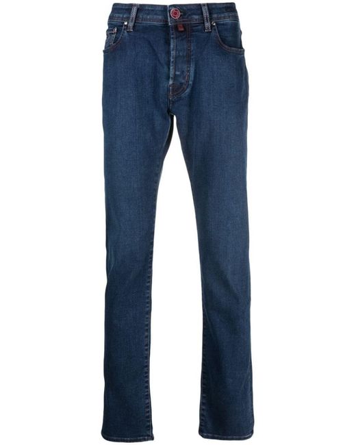 Jacob Cohen Blue Mid-rise Slim Jeans for men