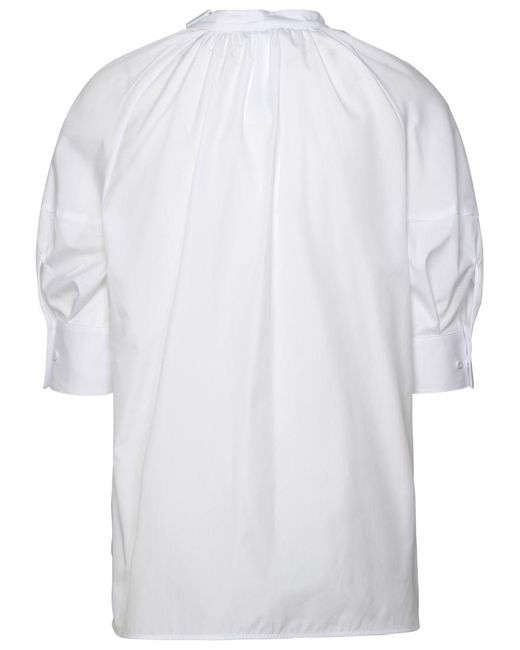 Max Mara White 'Carpi' Cotton Shirt