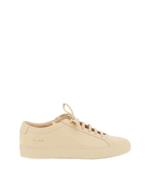 Common Projects Natural Original Achilles Leather Sneakers