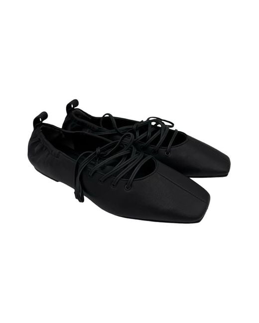 Rag & Bone Black Ballerina-Slippers