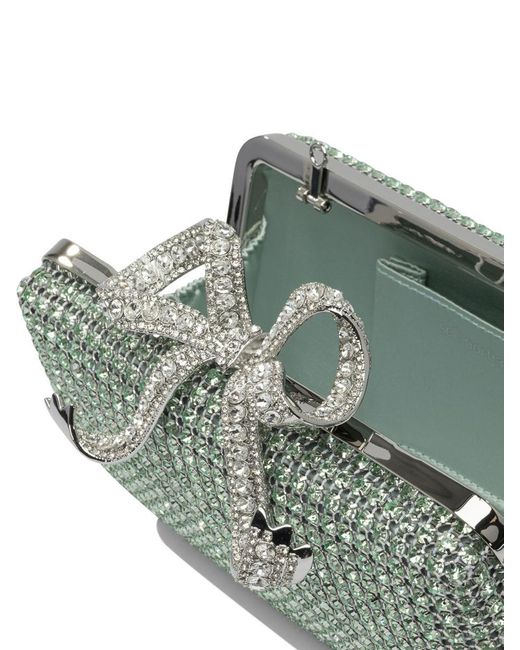 クラッチバッグ Self-portrait Clutches Green Green Chainmail Clutch Bag – self-portrait