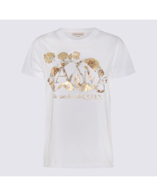 Alexander McQueen White Cotton T-Shirt