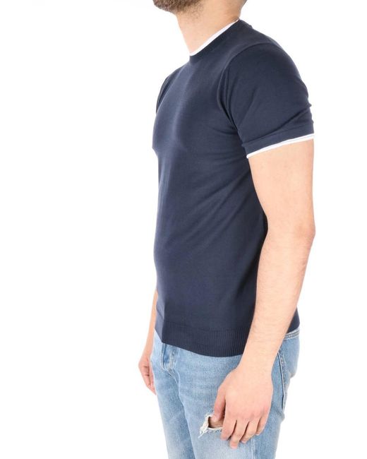 Daniele Fiesoli Blue T-Shirt And Polo for men