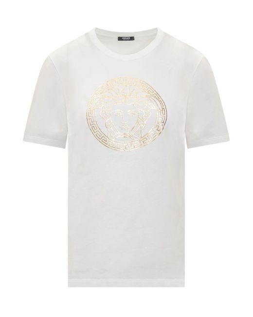 Versace White T-shirt With Logo