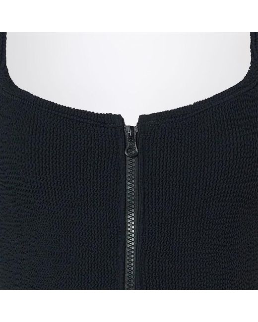 Hunza G Black Dallas One-Piece Swimsuit