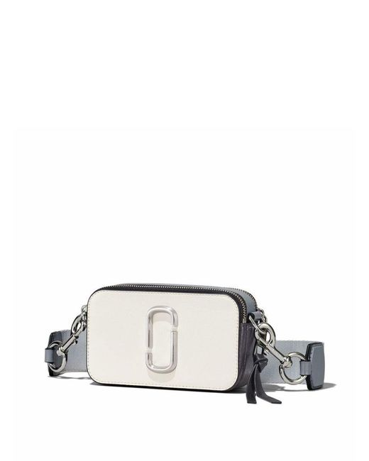 Snapshot leather crossbody bag Marc Jacobs White in Leather - 33354850
