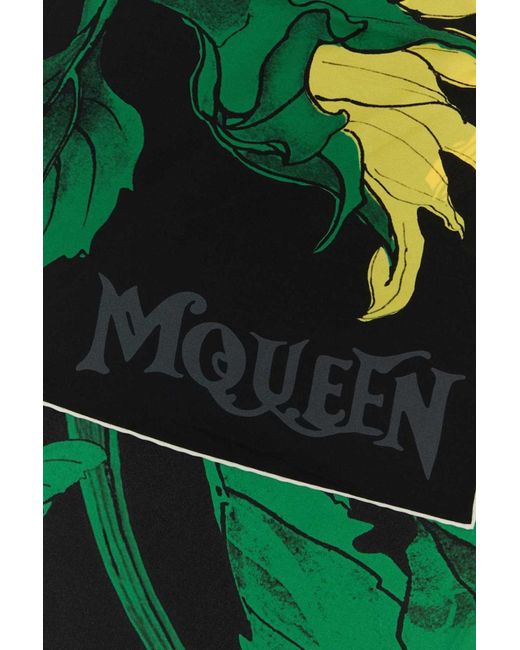 Alexander McQueen Green Scarves And Foulards
