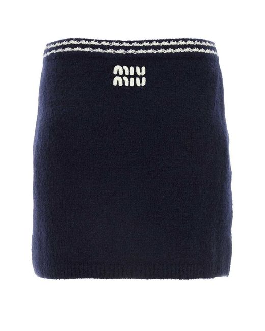 Miu Miu Blue Skirts