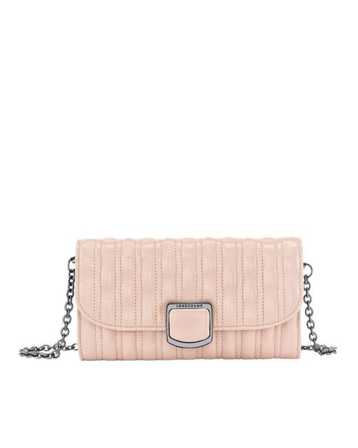 Longchamp Pink Wallet With Chain Bags