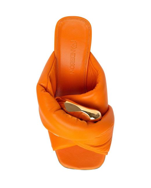 J.W. Anderson Orange Twisted Sandal
