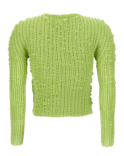 Issey Miyake Green 'Jellyfish Pleats' Sweater
