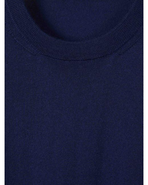 Colombo Blue Cashmere And Silk T-shirt for men
