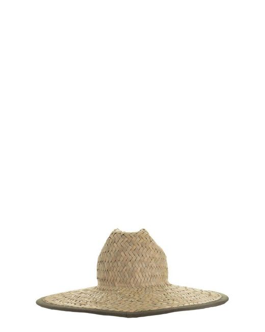 Ruslan Baginskiy Metallic Straw Safari Hat