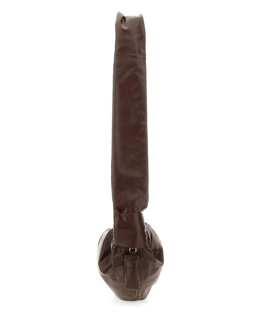 Lemaire Brown Croissant Bag Soft Small for men