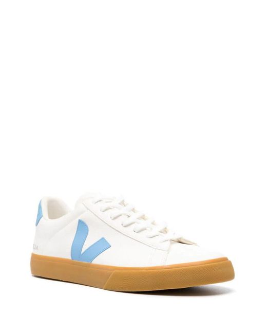 Veja White Campo Chromefree Leather Sneakers for men