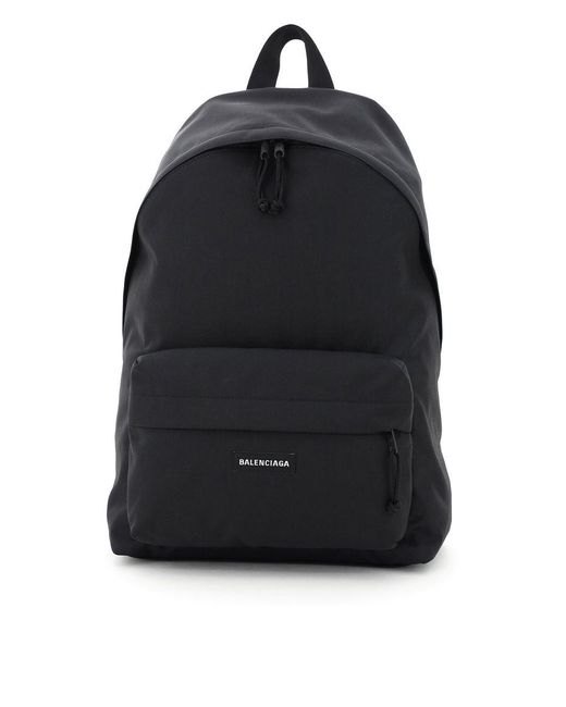 Balenciaga Black Nylon Explorer Backpack for men