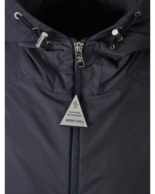 Moncler Blue Etiache Technical Jacket for men