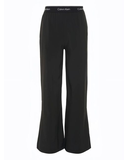 Calvin Klein Black Wide Leg Pant