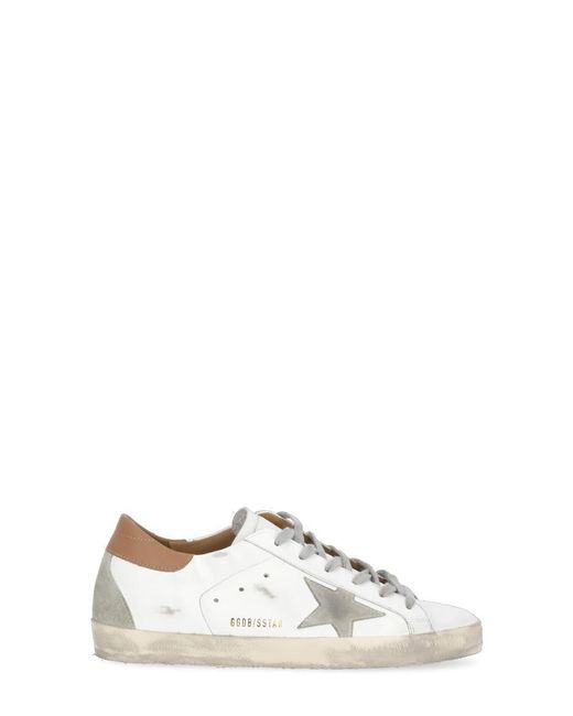 Golden Goose Deluxe Brand White Classic Super Star Spur Sneakers