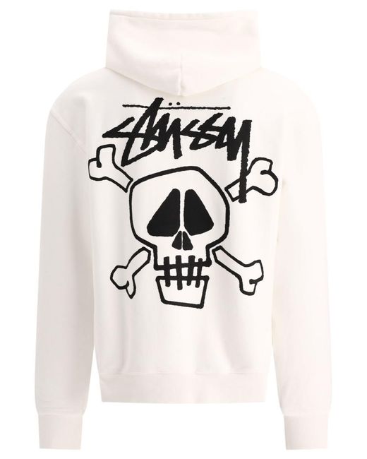 Stussy skull hoodie best sale