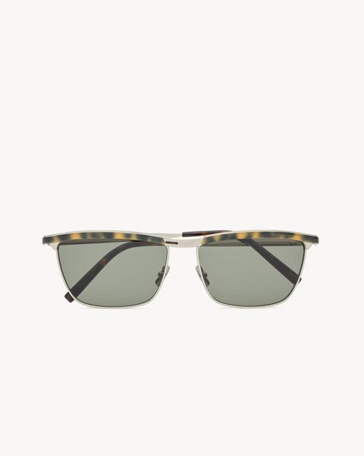 Saint Laurent Metallic "Sl 795 Joe" Sunglasses for men