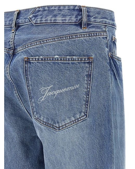 Jacquemus Blue 'Le De-Nime Droit' Jeans for men