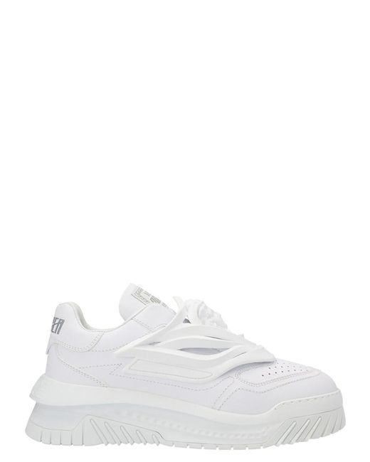 Versace White Odyssey Sneakers for men