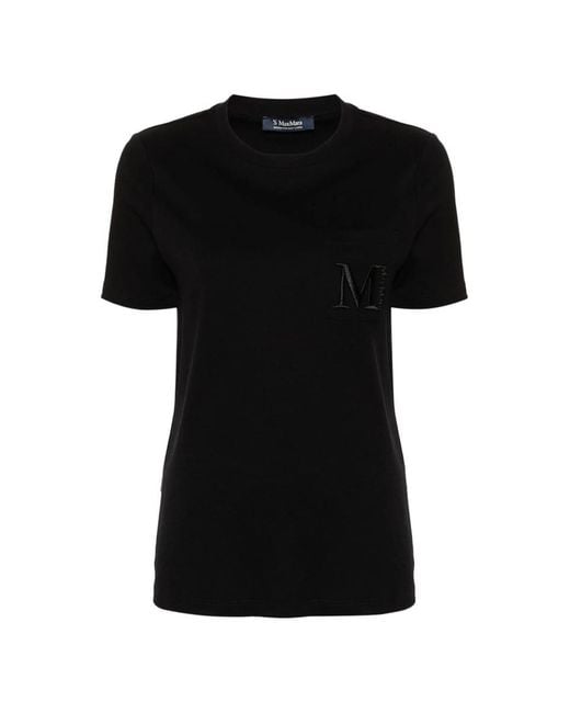 Max Mara Black Tshirt Short Sleeves