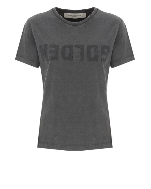 Golden Goose Deluxe Brand Gray T-Shirts And Polos