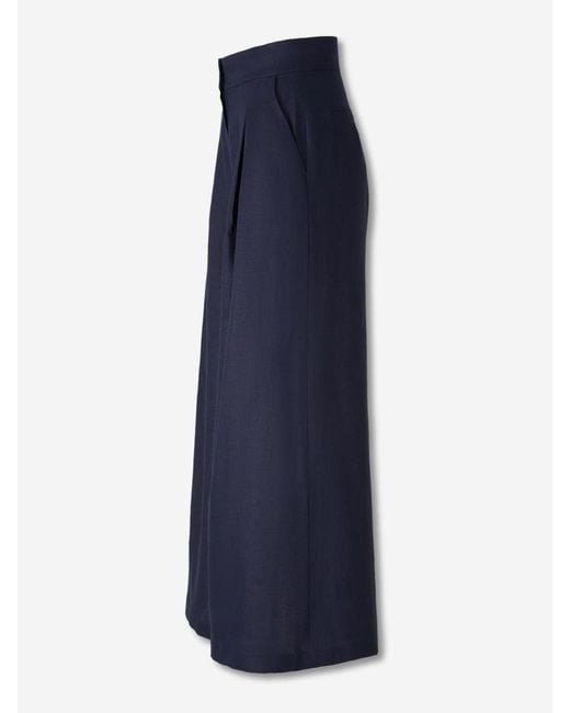 ANDRES OTALORA Blue Flared Pants Desperte