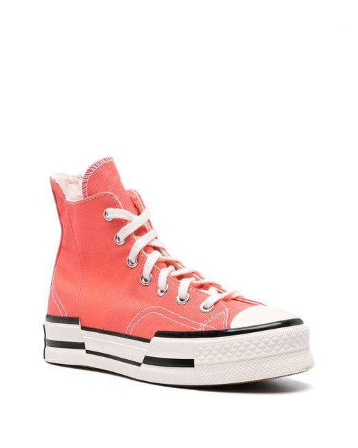 Converse Pink Chuck 70 Plus Hi Sneakers