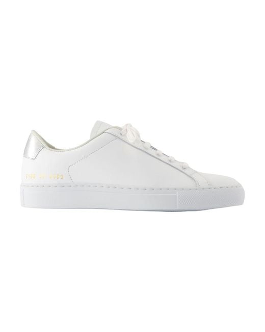 Common Projects White Retro Classic Sneakers
