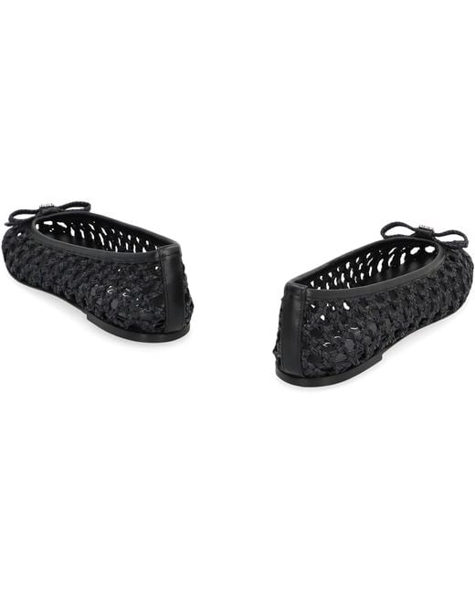 Casadei Black Versilia Ballet Flats